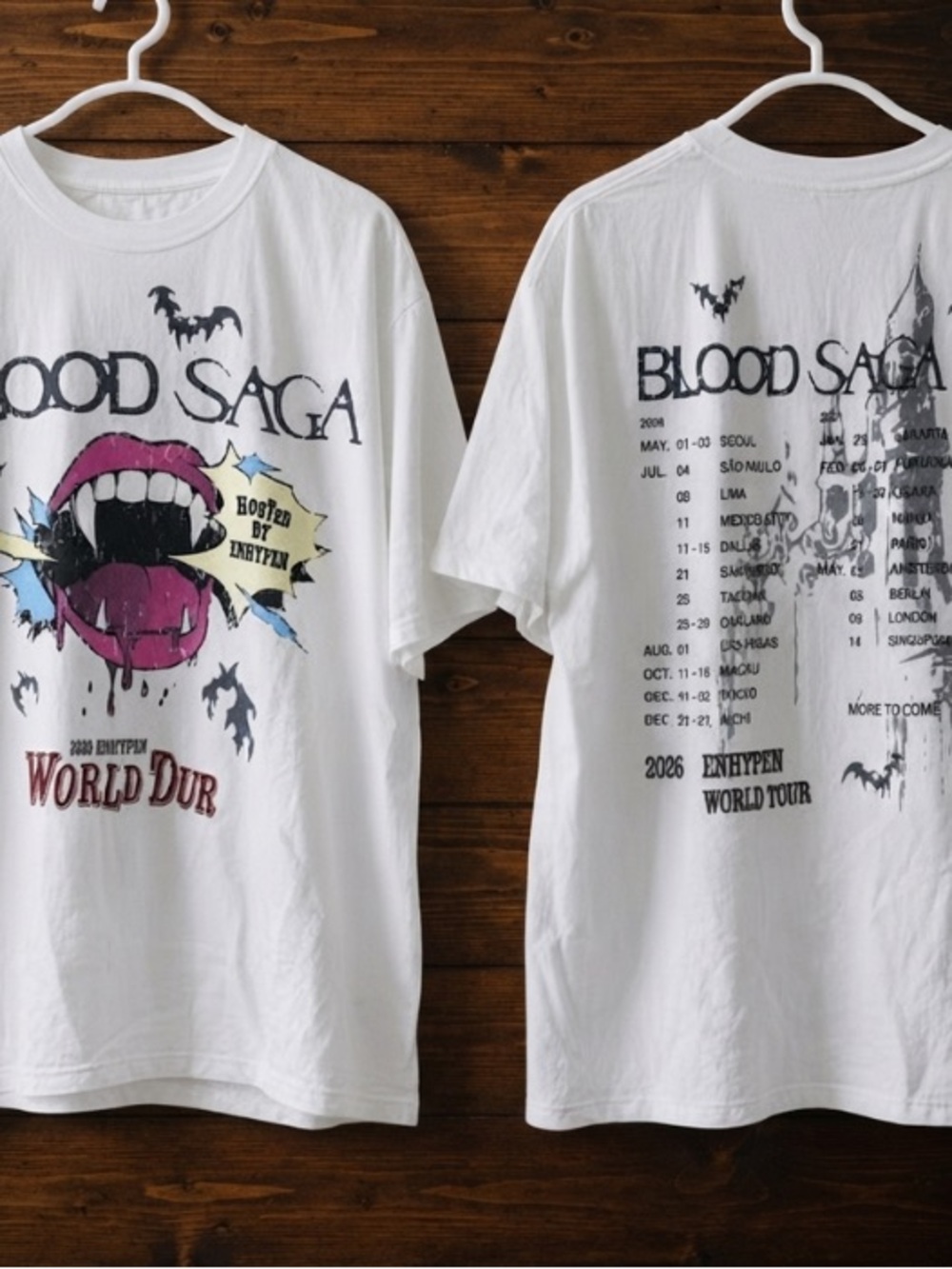 Enhypen Blood Saga World Tour Tee
